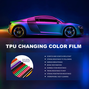 ฟิล์มไวนิล PET สีม่วงมิดไนท์เมทัลลิกเงาสำหรับหุ้มรถยนต์  แบบไล่อากาศได้  <span class=keywords><strong>แผ่น</strong></span>เปลี่ยนสีรถยนต์สำหรับตกแต่งภายนอกรถยนต์ - Product Image 6
