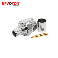 Konektor Crimp RF Coax Tipe Macho untuk Kabel Koaksial Seri LMR400 RG8 RG213 RG214 7D-FB 400