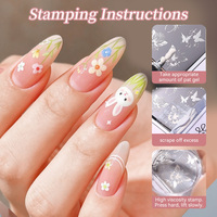 BORN PRETTY – Lot de 9 Gels Pat Pat Multicolores Printaniers – Vente Directe Usine – Kit de Gels Pat Pat Dégradés pour Salon de Manucure