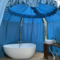 Grande Vente Nouvelle Conception Hôtel Tente Dôme Modulaire Préfabriquée en Polycarbonate Maison Bulle de Cristal PC