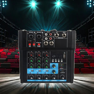 คอนโซลมิกซ์มินิมิกซ์มิกซ์มินิ USB ขนาดเล็ก4ช่องสัญญาณสำหรับใช้ในการถ่ายทอดสดบนเวทีคอมพิวเตอร์บลูทูธรีเวิร์บ - Product Image 6