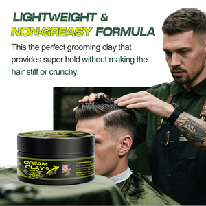 CPNP GMPC MSDS Muestras gratis Hidratante orgánico Cabello Mate Styling <span class=keywords><strong>Cream</strong></span> Clay Agregar volumen para hombres - Product Image 2