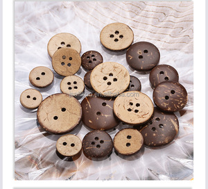 1000 cái Nút áo bán buôn thân thiện với môi trường 2 lỗ, làm từ gỗ dừa tự nhiên, nút lớn dùng cho quần áo, áo sơ mi, túi xách - Product Image 5