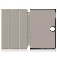 Impression en soie magnétique mince/support à trois volets de couleur unie coque en cuir PU couverture intelligente pour Honor Pad 9 12.1