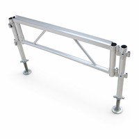 Plateforme de scène modulaire en aluminium portable avec pont antidérapant et pieds réglables pour mariages, fêtes, expositions et spectacles