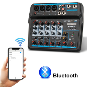 Mini Console DJ professionnelle OEM U6, ordinateur USB, enregistrement en direct, mélangeur Audio Usb à 6 canaux - Product Image 6