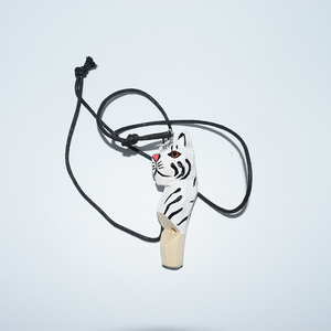 Quà tặng khuyến mãi thủ công bằng gỗ handmade động vật còi Vòng cổ mặt dây chuyền - Product Image 3