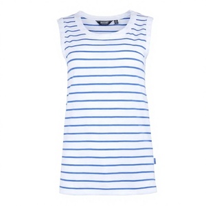 เสื้อกล้ามลายทางวินเทจ 2026 Lxe Enterprises ระบายอากาศได้ดี ผ้าฝ้าย 100% สีชมพูสด ไซส์ UK 8 แห้งเร็ว - Product Image 2