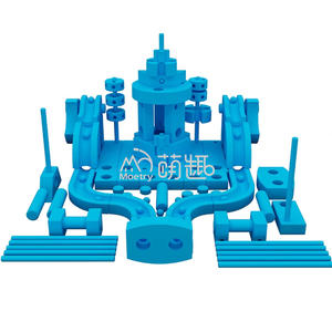 Juego de Construcción Moetry de Bloques Grandes Azules de Espuma EVA para Zona de Juegos Interior y Exterior, Equipo de Juego Suave para Museo Infantil, Preescolar y Parque Deportivo - Product Image 3