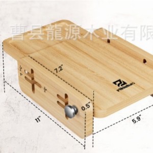 เครื่องหั่นขนมปังทำจากไม้ไผ่และไม้แบบโฮมเมด, เครื่องหั่นขนมปังสำหรับใช้ในครัวเรือน, เครื่องแบ่งและหั่นเบเกิล - Product Image 3
