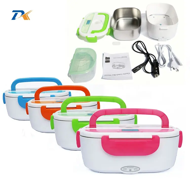 plastic food warm box electric heating thermos lunch box for Household