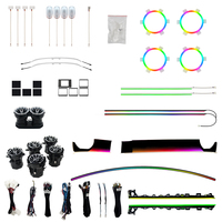 Kit d'éclairage d'ambiance LED TMPRO Dynamic Rainbow Symphony pour Mercedes Benz Classe A W177 2019-2026, accessoires pour tableau de bord et panneaux de porte