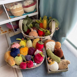 Venta al por mayor <span class=keywords><strong>de</strong></span> fábrica/OEM: Adornos <span class=keywords><strong>de</strong></span> peluche con diseño <span class=keywords><strong>de</strong></span> verduras, alimentos y frutas, juguete infantil, regalo reconfortante - Product Image 1