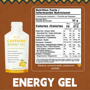 <span class=keywords><strong>Gel</strong></span> Energético con Doble Electrolito, 25 mg de Cafeína, Impulso Rápido de Energía, Anti-Fatiga para Corredores y Ciclistas, Proveedor al por Mayor OEM ODM - Product Image 6