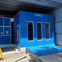 Cabine de peinture économique WLD6200 de haute qualité, Cabine de peinture de voiture avec certificat CE