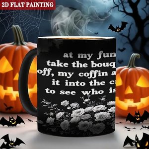 Daily Beverage Drinking <b>Cup</b> 11oz Frosted Black Ceramic Heat Color Changing <b>Magic</b> Mug - Product Image 5