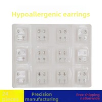 Pistola perforadora de acero inoxidable con certificación ISO Huaxi, aretes indoloros para la oreja, joyería corporal de diamantes para niños y bodas