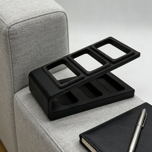 กล่องเก็บรีโมทคอนโทรล 12x6.6x6.3 ซม. 3 ช่องออแกไนเซอร์ตั้งโต๊ะพร้อมฉากกั้นสำหรับเครื่องปรับอากาศทีวีรีโมท - Product Image 2
