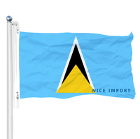 Drapeau de Pohnpei 3x5, drapeau durable pour équipe sportive, bannière décorative murale intérieure, drapeau pour chambre, compatible avec les mât de drapeau pour l'extérieur de la maison