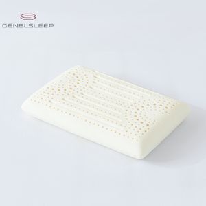 Bantal Anti mendengkur lateks alami untuk tidur, kelembutan sedang dengan kenyamanan sehat esensial untuk penopang leher terapi - Product Image 2