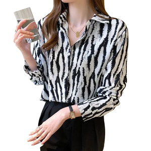 <span class=keywords><strong>Camicia</strong></span> libera da <span class=keywords><strong>donna</strong></span> di Design estivo all'ingrosso con stampa a colori Spot manica lunga <span class=keywords><strong>camicia</strong></span> casual da ufficio da <span class=keywords><strong>donna</strong></span> - Product Image 5