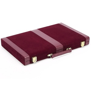 Étui rétro de jeu en cuir PU, classique, Portable, voyage, échecs, pliable - Product Image 3