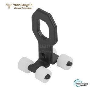 <b>Plastic</b> Right Angle Clamp with <b>White</b> Wheels for Industrial Use - Product Image 4