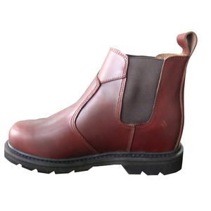 SLS-R21C8 จีนคุณภาพสูงหนังม้าบ้า 8" จักรเย็บผ้าซับเหล็ก Toe ก่อสร้างความปลอดภัยรองเท้าทํางานรองเท้า - Product Image 6