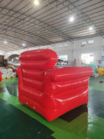 Canapé gonflable géant Fauteuil gonflable personnalisé Canapé-lit Red Air Fauteuil de plage Modèle de canapés gonflables pour salon piscine