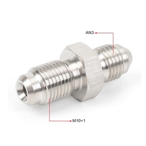 Aluminum Alloy AN3 <b>Adapter</b> M12X1 To M10X1 Male Thread Connector For Automotive Use - Product Image 3