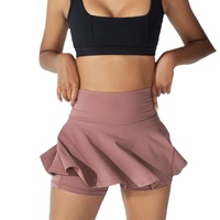 Huachen personnalisé Tennis jupe Fitness bas femmes Sport jupe sous-vêtements culottes athlétiques jupes pour dames