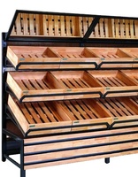 Wandmontage Groente Rack Groente-en Display Rack