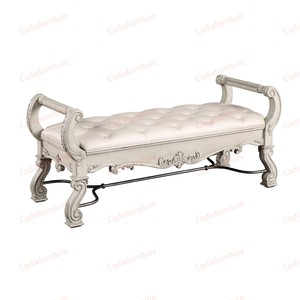 Ensemble de meubles de chambre à coucher en bois massif de style américain royal, <span class=keywords><strong>lit</strong></span> à baldaquin classique de luxe sculpté à la main, taille king size - Product Image 4