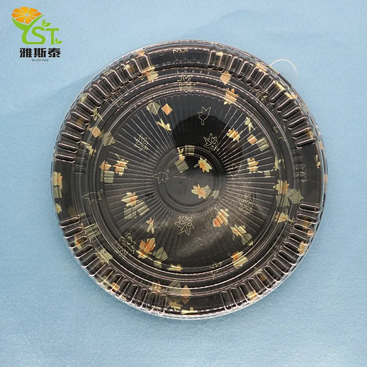 High Quality Wholesale Custom Cheap Round Trays Disposable Food Packaging Sushi container