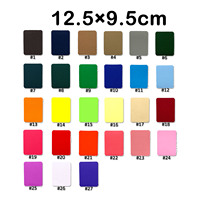 Rectangle Diverses couleurs unies Patch en tissu sergé pour réparer le trou dans les vêtements Pantalon Coude Genou Patchs