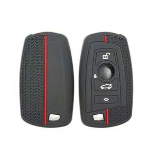 Funda de Silicona Estilo Panal para Llave de BMW Serie 5/3/1 320Li 528 X3 X4, Modelo BM-C, Anti-caídas - Product Image 2