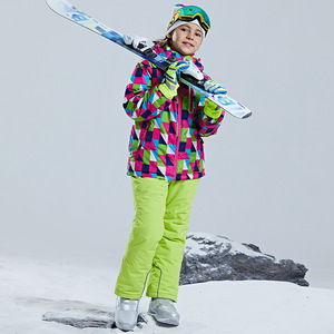 Combinaison de ski pour enfants avec capuche chaude pour garçons et filles - Product Image 6