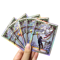 Protège-cartes holographiques Yugioh TCG Yu Gi Oh avec logo personnalisé, protège-cartes de jeu de société éducatif portable, fabriqué en plastique PP durable