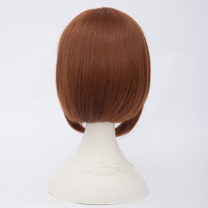 Peluca de Cosplay de Ochako <span class=keywords><strong>Uraraka</strong></span> de <span class=keywords><strong>My</strong></span> <span class=keywords><strong>Hero</strong></span> <span class=keywords><strong>Academia</strong></span>, Marrón Corto de 35 cm, Peluca Sintética para Anime, Halloween y Fiestas - Product Image 3