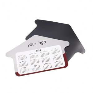 พิมพ์โลโก้ตามสั่งด้วยระบบ CMYK ปฏิทินไวท์บอร์ดแบบลบได้ แม่เหล็กติดตู้เย็นพร้อมปากกา - Product Image 2