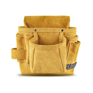 New Design 5 Pockets Nail Tool Pouch Leather Electrician Tool Belt for Constructors Electricians Plumbers Handymen Storage Bag - Product Image 2