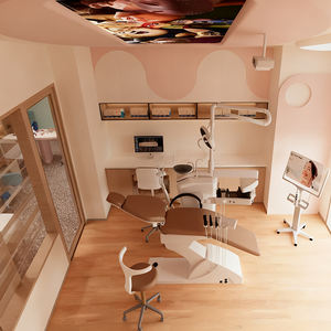 Set di Mobili Moderni Regolabili e Pieghevoli in Acciaio Inossidabile per Clinica Dentale, Include Poltrona Odontoiatrica, Tavolo per Trattamenti e Armadietto - Product Image 3