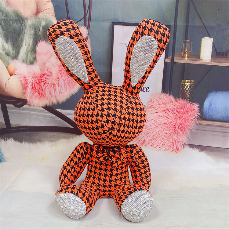 Houndstooth naranja