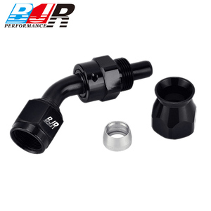 Connecteur femelle en aluminium AN3 haute performance BJR, CNC, carburant, huile, 45 degrés, embouts <span class=keywords><strong>de</strong></span> <span class=keywords><strong>tuyau</strong></span> en PTFE, pièces <span class=keywords><strong>de</strong></span> modification automobile - Product Image 4