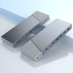 Adaptador Hub USB C a HDTV Multipuerto USB 3.0, Tipo-C Thunderbolt 4 Puertos UHD 5K <span class=keywords><strong>Displaylink</strong></span> para Macbook <span class=keywords><strong>Dock</strong></span> 16 en 1 - Product Image 4