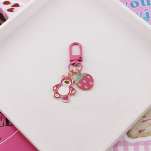 Llavero de Oso de Peluche con Diseño de <span class=keywords><strong>Mickey</strong></span> y Minnie, para <span class=keywords><strong>AirPods</strong></span>, Llaves de Coche, Bolsos, Regalo para Mejores Amigos - Product Image 6