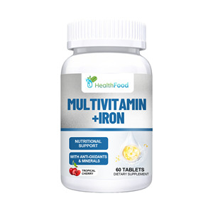 Comprimés multivitaminés de fer de haute qualité, sélénium, manganèse, complément alimentaire qui soutient la santé des os, des muscles et un système immunitaire équilibré. - Product Image 1