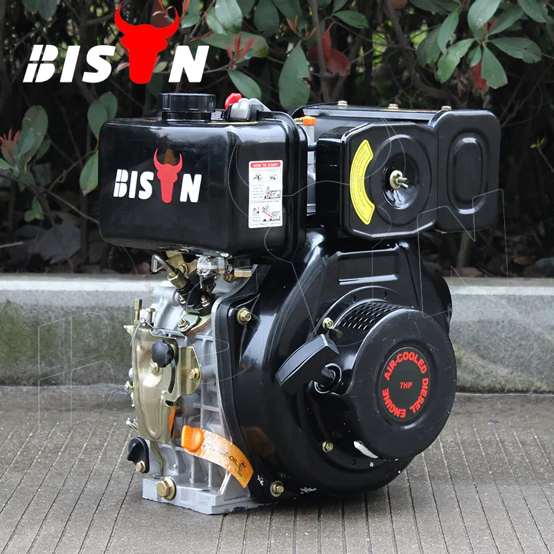 BISON(CHINA) del motor Diesel Km186Fa arranque eléctrico 10Hp 10 Hp bloque de cilindro único 186F