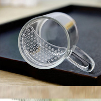 Ensemble de café glacé artisanal de luxe moderne 300 ml en verre borosilicate avec filtre, écologique, résistant à la chaleur, tasse à thé pour l'été