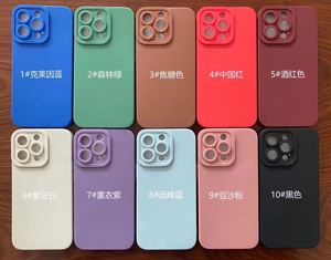 Funda de Silicona Líquida Cuadrada Color Macaron para <span class=keywords><strong>iPhone</strong></span> 14 13 12 Pro Max, Protector de Lente de Cámara, Resistente a Impactos, TPU Suave - Product Image 6